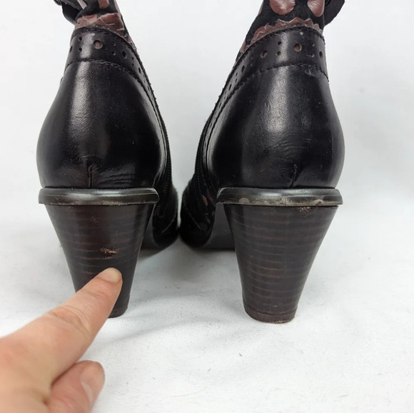 L'Artiste Spring Step Wing-Tip POLKA DOT Boots sz. 36/ 5.5-6 PERIGNON Leather - Picture 16 of 16